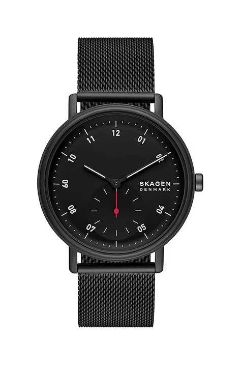 Ρολόι Skagen χρώμα: μαύρο