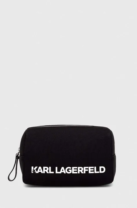 Τσάντα καλλυντικών Karl Lagerfeld χρώμα: μαύρο