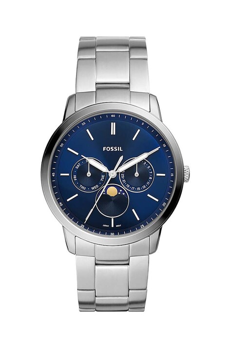 Годинник Fossil чоловічий колір срібний