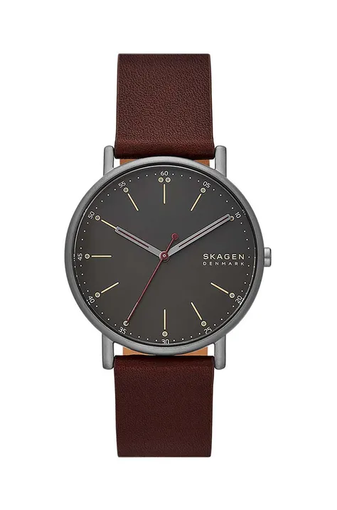 Годинник Skagen чоловічий колір коричневий