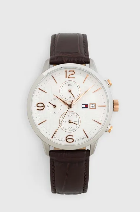 Часы Tommy Hilfiger мужской цвет коричневый