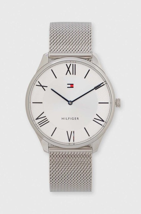 Hodinky Tommy Hilfiger stříbrná barva
