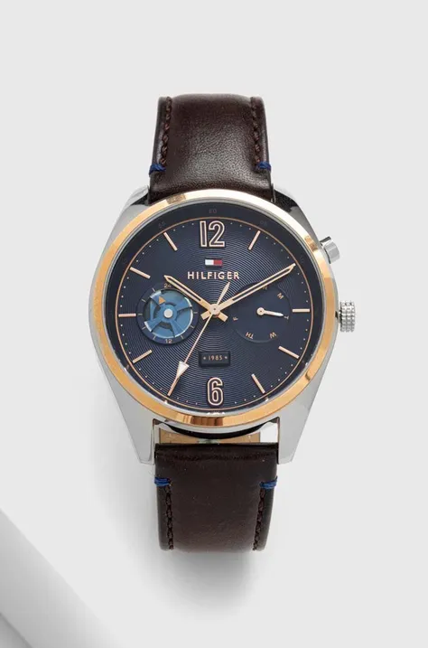 Часы Tommy Hilfiger мужской цвет коричневый