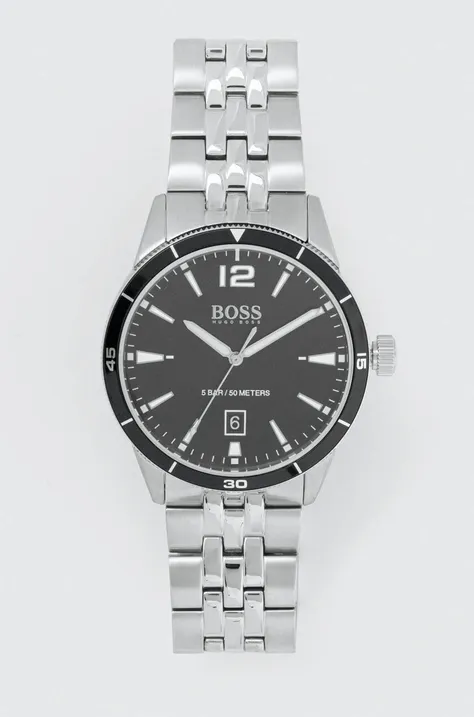 Годинник BOSS 1513911 чоловічий колір срібний