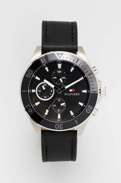 Годинник Tommy Hilfiger 1791984 чоловічий колір чорний