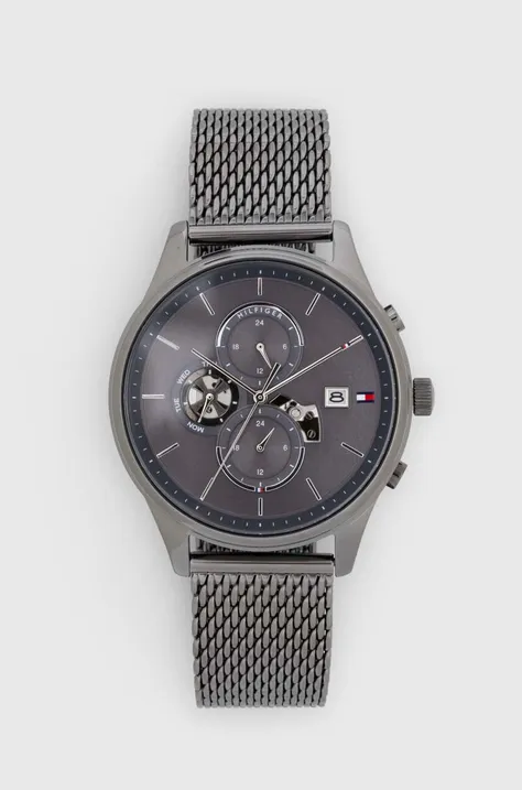 Tommy Hilfiger zegarek męski kolor srebrny