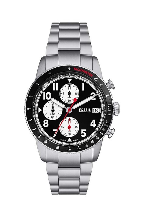 Годинник Fossil FS6045 чоловічий колір срібний
