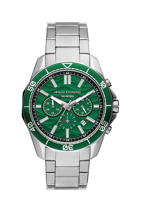 Годинник Armani Exchange чоловічий колір срібний