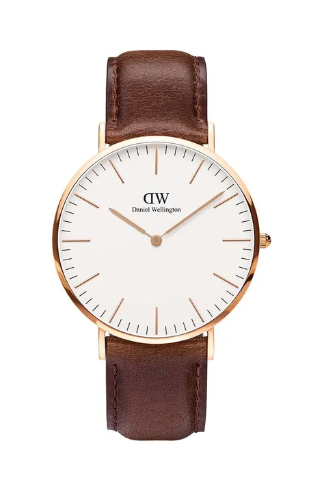 Ρολόι Daniel Wellington DW00100009 χρώμα: καφέ