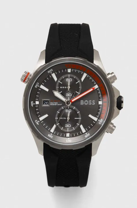 Годинник BOSS чоловічий колір чорний
