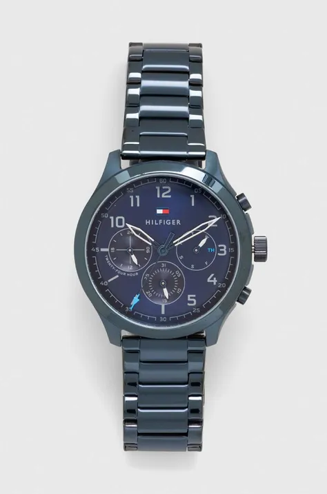 Годинник Tommy Hilfiger чоловічий колір синій