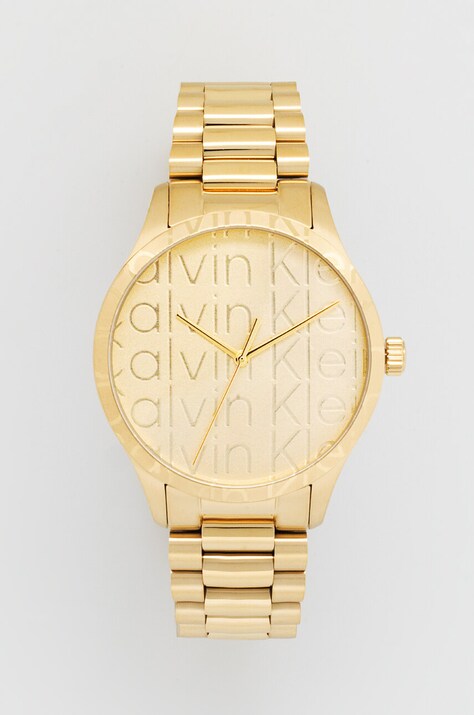 Hodinky Calvin Klein zlatá barva, 25200327