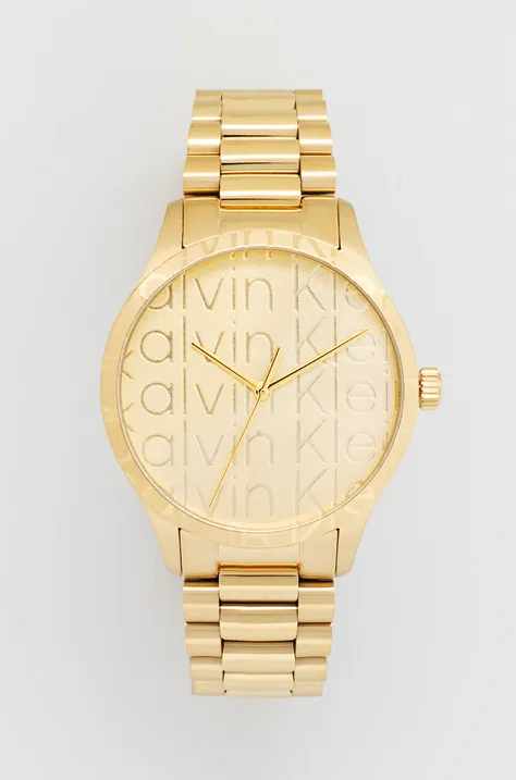 Calvin Klein zegarek męski kolor złoty 25200327
