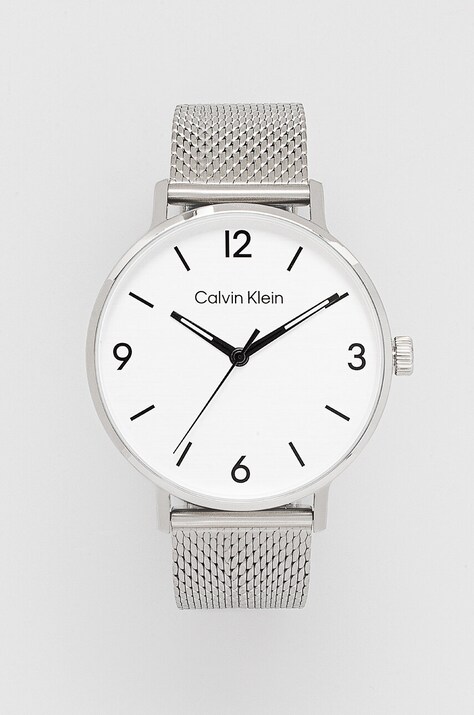 Calvin Klein ceas barbati, culoarea argintiu, 25200433