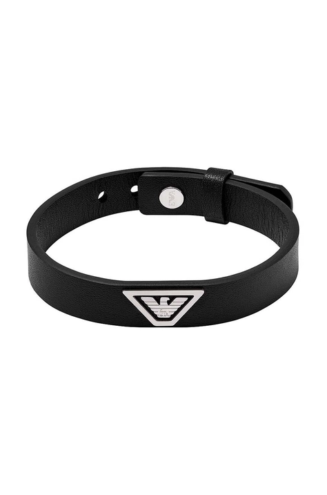 Emporio Armani bracciale in pelle uomo EGS3128040