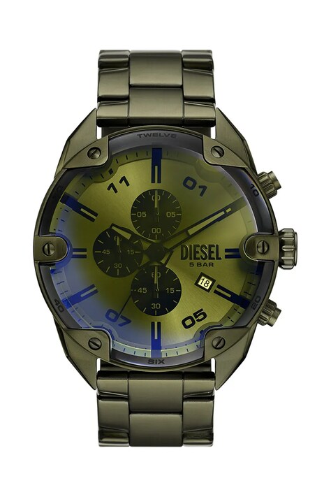 Diesel ceas Spiked barbati, culoarea verde, DZ4670