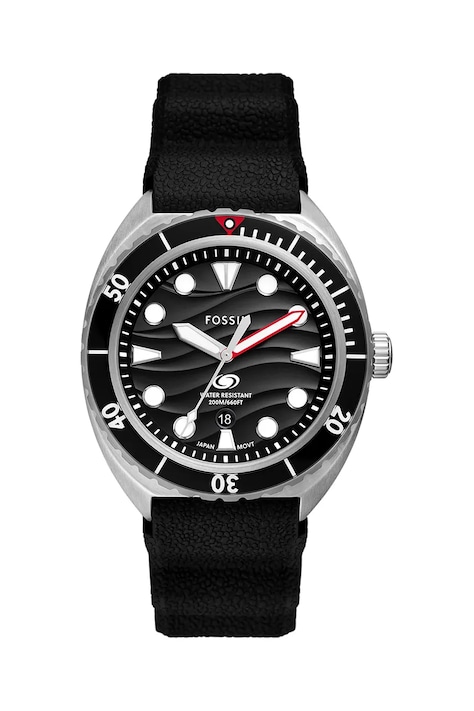 Годинник Fossil BREAKER чоловічий колір чорний FS6062