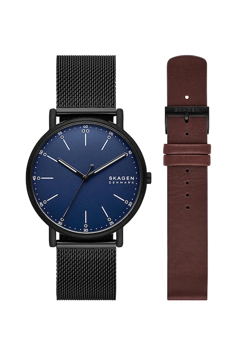 Hodinky Skagen černá barva, SKW6933SET