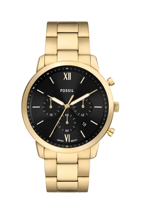 Ρολόι Fossil Neutra Chronograph χρώμα: χρυσαφί, FS6093