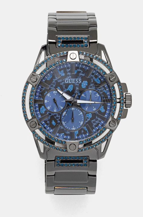 Guess zegarek męski kolor czarny GW0497G5