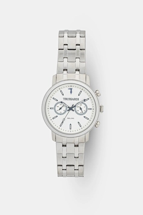 Годинник Trussardi T-COUPLE чоловічий колір срібний R2453147004