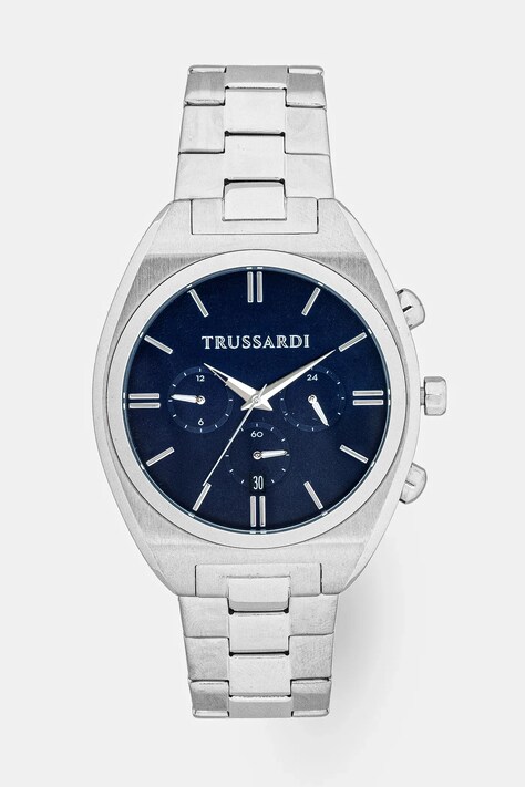 Ura Trussardi METROPOLITAN moška, srebrna barva, R2453159010