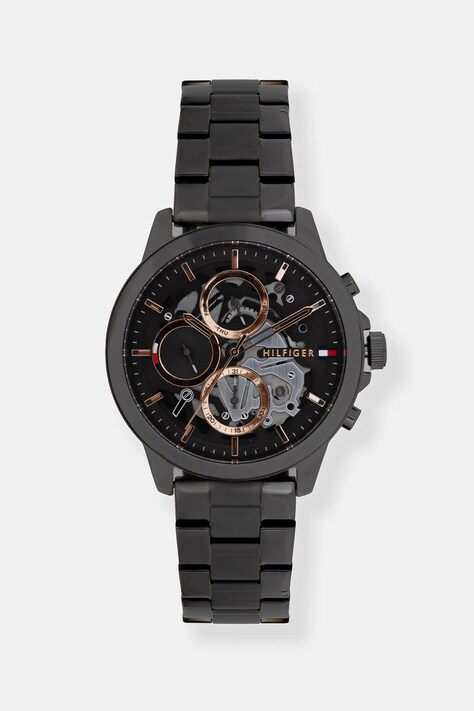 Годинник Tommy Hilfiger чоловічий колір чорний 1710479