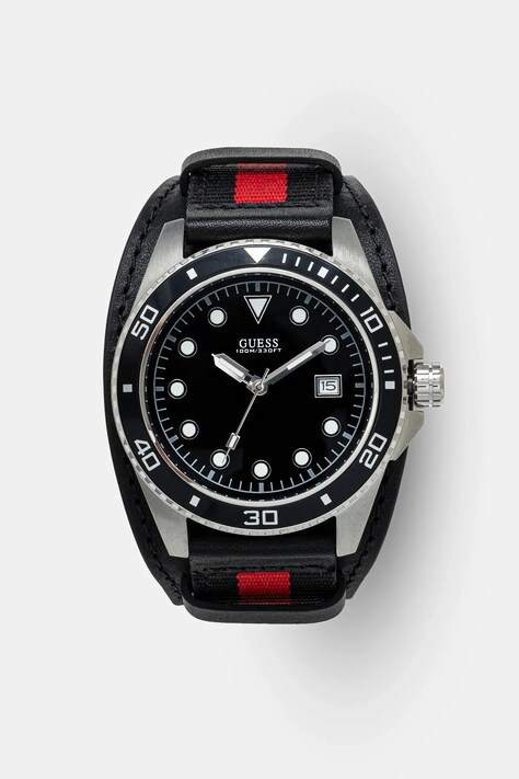 Годинник Guess чоловічий колір чорний W1051G1