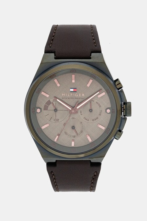 Tommy Hilfiger ceas bărbați, culoarea maro, 1792085