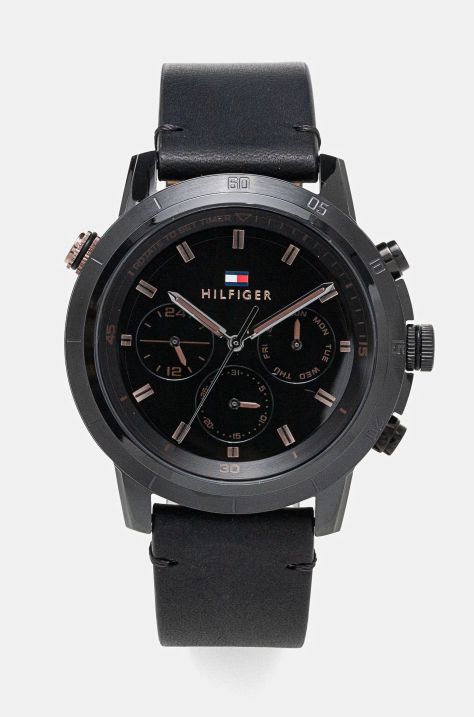 Годинник Tommy Hilfiger чоловічий колір чорний 1792110