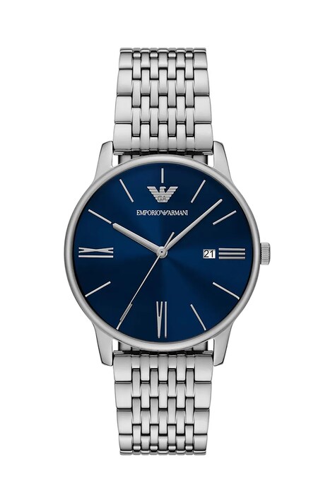 Emporio Armani ceas MINIMALIST barbati, culoarea argintiu, AR11674
