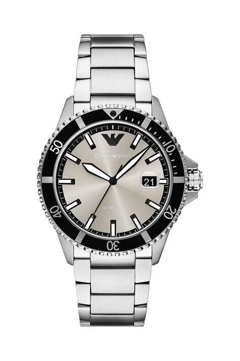 Sat Emporio Armani WORLD EXPLORER za muškarce, boja: srebrna, AR11683