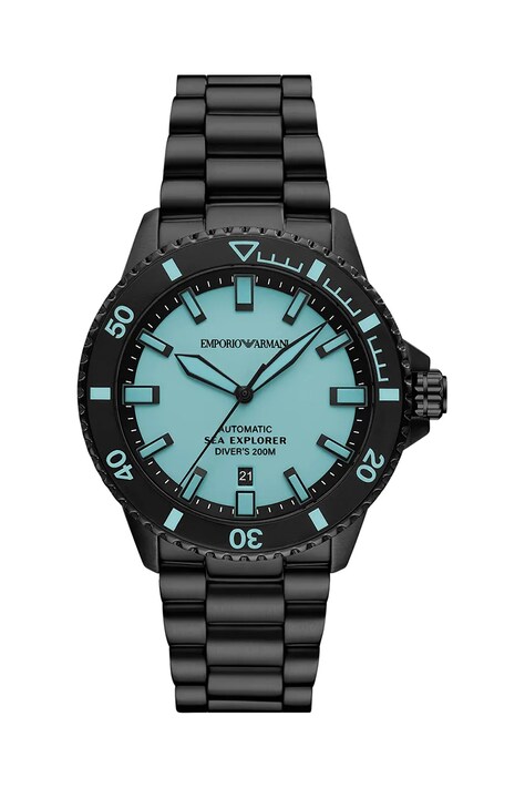 Emporio Armani ceas SEA EXPLORER barbati, culoarea negru, AR60084