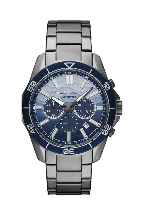 Armani Exchange ceas SPENCER barbati, culoarea gri, AX1967