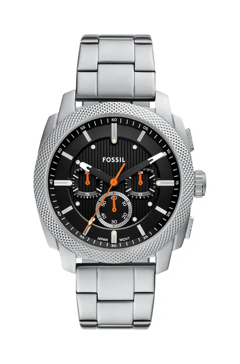 Годинник Fossil MACHINE чоловічий колір срібний FS6095