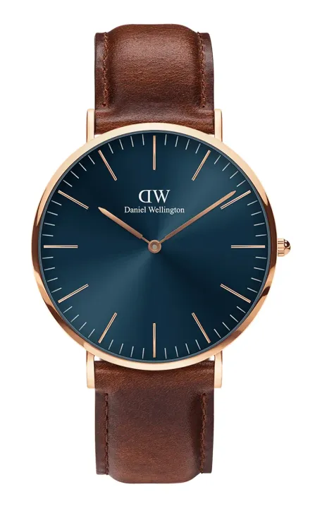 Daniel Wellington zegarek męski kolor brązowy DW00100626