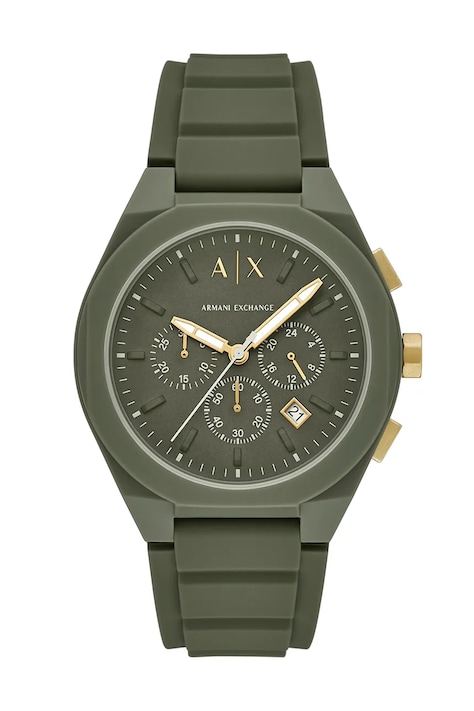 Hodinky Armani Exchange pánské, zelená barva, AX4169