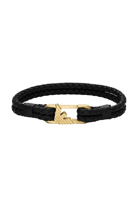Emporio Armani bransoletka skórzana męska EGS3245710
