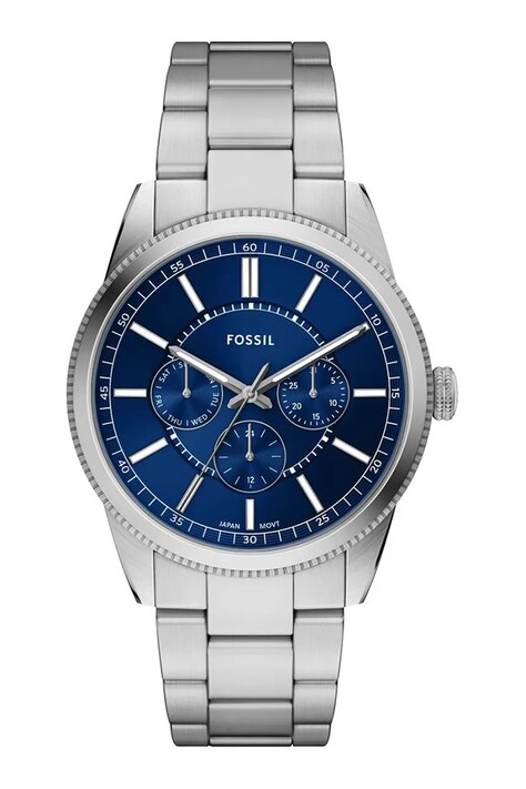 Fossil zegarek męski kolor srebrny FS6134