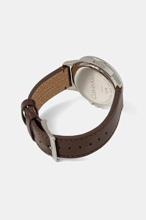 Calvin Klein zegarek męski kolor brązowy 25200527