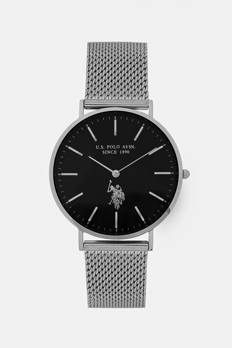 U.S. Polo Assn. zegarek AUSTIN męski kolor srebrny USP7257BK