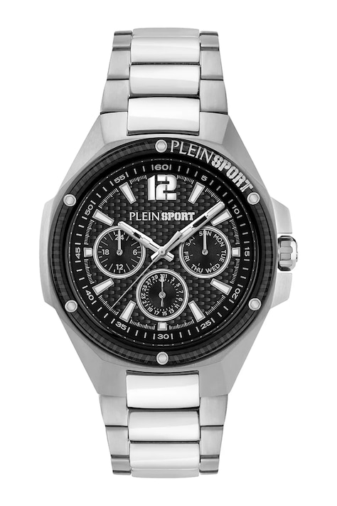 PLEIN SPORT zegarek męski kolor srebrny PSLGA0425