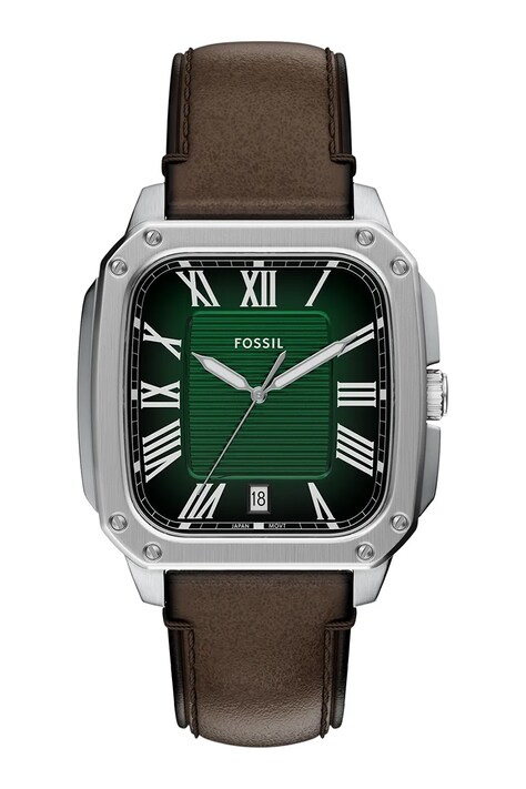 Fossil zegarek męski kolor srebrny FS6150
