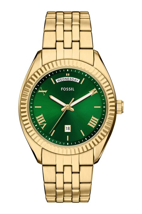 Fossil zegarek męski kolor złoty FS6142