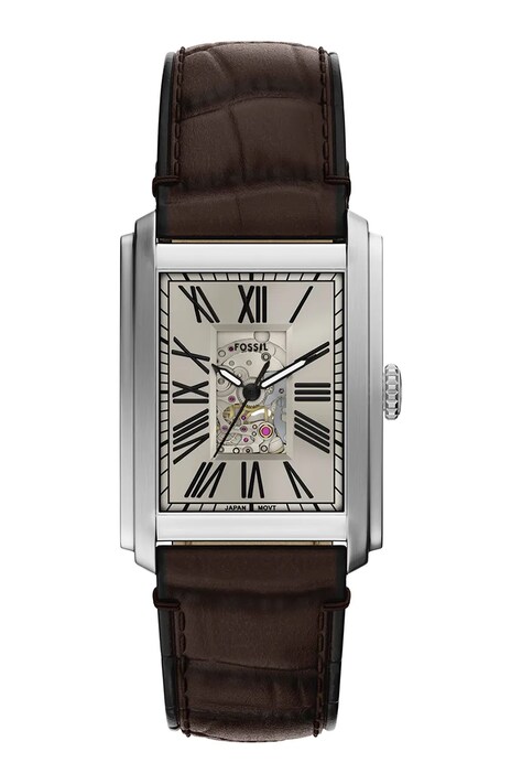 Fossil zegarek męski kolor srebrny ME3272