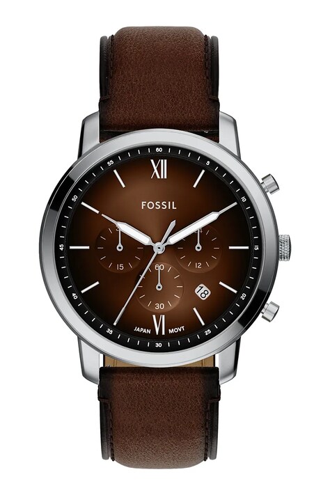 Fossil zegarek męski kolor brązowy FS6143