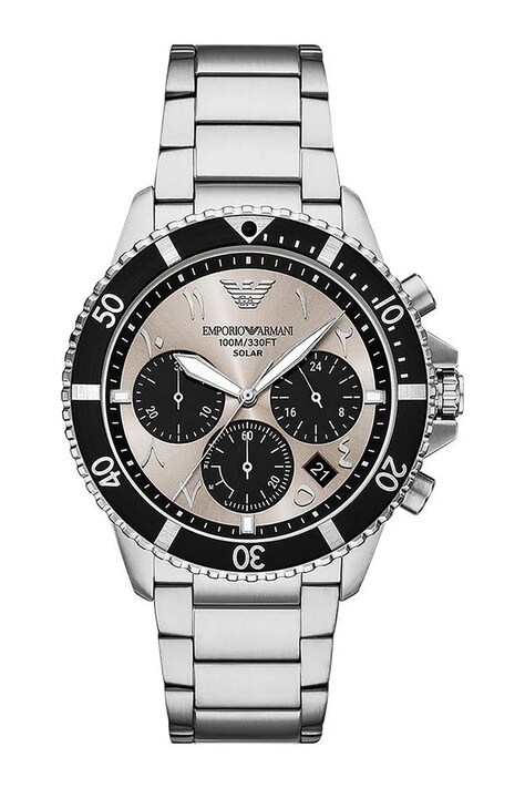 Emporio Armani zegarek męski kolor srebrny AR11722