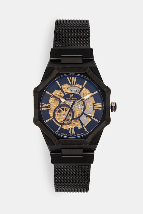 MONTIGNAC zegarek SENTINEL męski kolor czarny MOW808