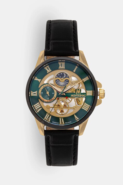 MONTIGNAC zegarek ORIGINE męski kolor czarny MOW609