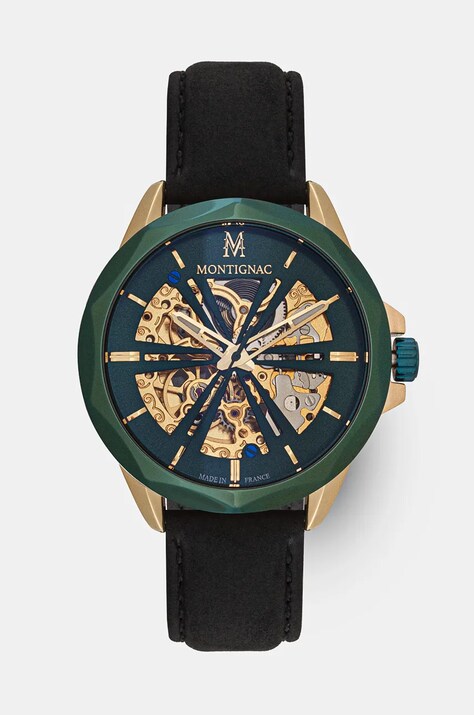 MONTIGNAC zegarek ORIGINE męski kolor czarny MOW613